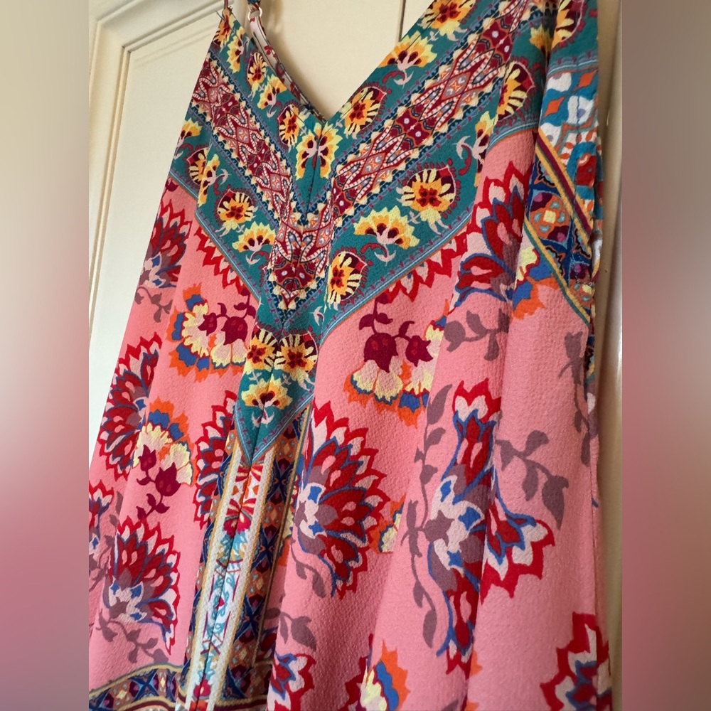 Colorful Bohemian Floral Dress